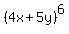+%284x%2B5y%29%5E6+