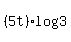 +%285t%29log%283%29+