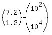 +%287.2%2F1.2%29%2A%2810%5E2%2F10%5E4%29+