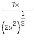 +%287x%29%2F%282x%5E2%29%5E%281%2F3%29+