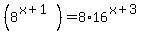 +%288%5E%28x%2B1%29%29=+8+%2A+16%5E%28x%2B3%29