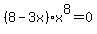 +%288-3x%29x%5E8=0