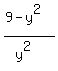 +%289-y%5E2%29%2F%28y%5E2%29+