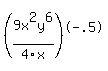 +%289x%5E2y%5E6%2F4x%29%5E-.5+