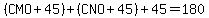 +%28CMO%2B45%29+%2B+%28CNO%2B45%29%2B45=180
