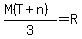 +%28M%28T+%2B+n%29%29%2F3+=+R++