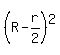 +%28R-r%2F2%29%5E2+