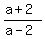 \"+%28a%2B2%29%2F%28a-2%29+\"