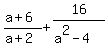 \"+%28a%2B6%29%2F%28a%2B2%29+%2B+16%2F%28a%5E2-4%29+\"