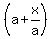 +%28a%2Bx%2Fa%29+