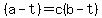 +%28a-t%29+=+c%28b-t%29+