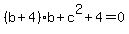 +%28b%2B4%29%2Ab%2Bc%5E2%2B4=0+