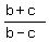 +%28b%2Bc%29%2F%28b-c%29+
