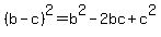 +%28b-c%29%5E2+=+b%5E2+-2bc+%2B+c%5E2