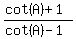 +%28cot%28A%29+%2B+1%29%2F+%28cot%28A%29+-+1%29+
