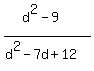 +%28d%5E2-9%29%2F%28d%5E2-7d%2B12%29+