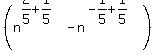 +%28n%5E%282%2F5%2B1%2F5%29-n%5E%28-1%2F5%2B+1%2F5%29%29+
