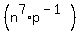 +%28n%5E7%2Ap%5E%28-1%29%29+