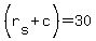 +%28r%5Bs%5D+%2B+c%29+=+30+
