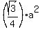 +%28sqrt%283%29%2F4%29a%5E2