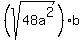 +%28sqrt%2848a%5E2%29%29%2Ab+