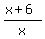 +%28x%2B6%29%2Fx+