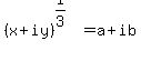 +%28x%2Biy%29%5E%281%2F3%29=a%2Bib+