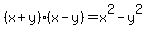 +%28x%2By%29%28x-y%29=x%5E2+-+y%5E2+
