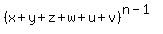 +%28x%2By%2Bz%2Bw%2Bu%2Bv%29%5E%28n-1%29+