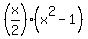 +%28x%2F2%29%2A%28x%5E2+-+1%29+