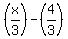+%28x%2F3%29-%284%2F3%29+