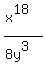 +%28x%5E18%29%2F%288y%5E3%29+