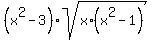 +%28x%5E2-3%29%2Asqrt%28x%2A%28x%5E2+-+1%29%29+