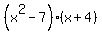 +%28x%5E2-7%29%28x%2B4%29+