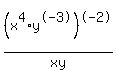 +%28x%5E4%2A+y%5E-3%29%5E-2%2Fxy
