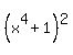 +%28x%5E4+%2B+1%29%5E2+