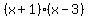 +%28x+%2B+1%29%2A%28x+-+3%29+
