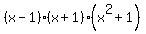 +%28x-1%29%28x%2B1%29%28x%5E2%2B1%29+