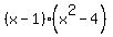 +%28x-1%29%28x%5E2-4%29+