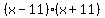 +%28x-11%29%28x%2B11%29+