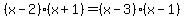 +%28x-2%29%28x%2B1%29=%28x-3%29%28x-1%29+