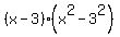+%28x-3%29%28x%5E2-3%5E2%29