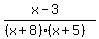 +%28x-3%29%2F%28%28x%2B8%29%28x%2B5%29%29+