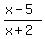 +%28x-5%29%2F%28x%2B2%29+