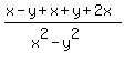 +%28x-y+%2B+x%2By+%2B+2x%29%2F%28x%5E2-y%5E2%29+