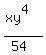 +%28xy%5E4%29%2F%2854%29+