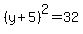 +%28y%2B5%29%5E2=32