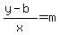 +%28y-b%29%2Fx+=+m+