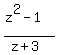 +%28z%5E2-1%29%2F%28z%2B3%29