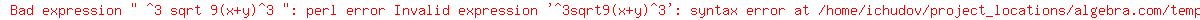 +%5E3+sqrt+9%28x%2By%29%5E3+